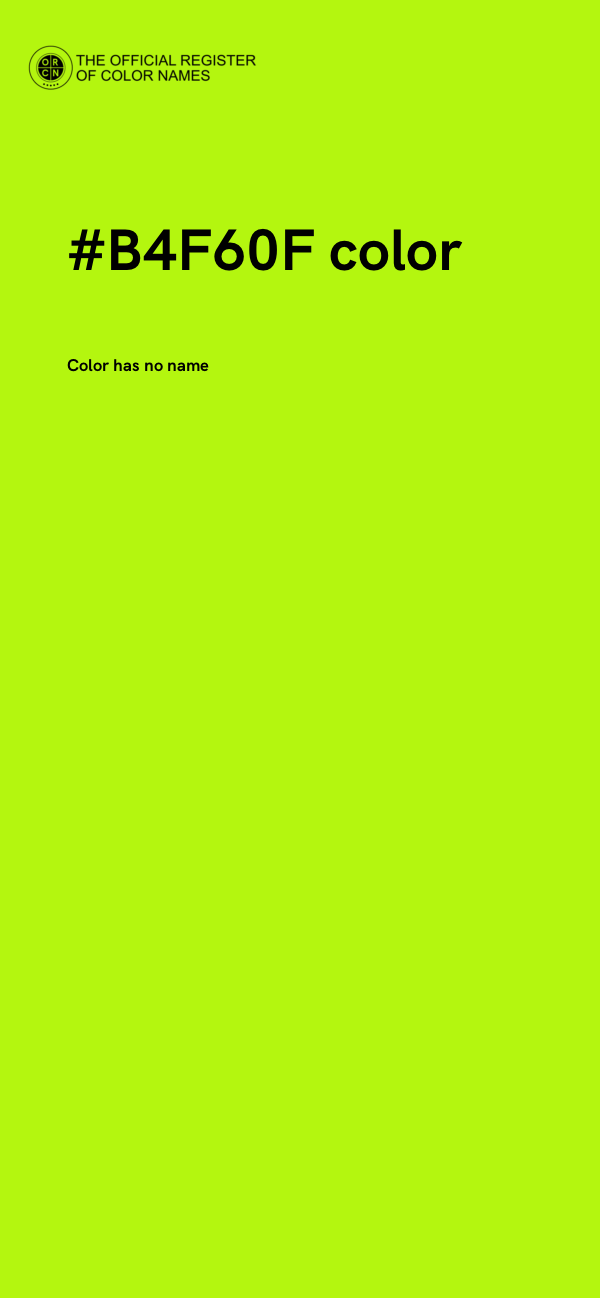 #B4F60F color image