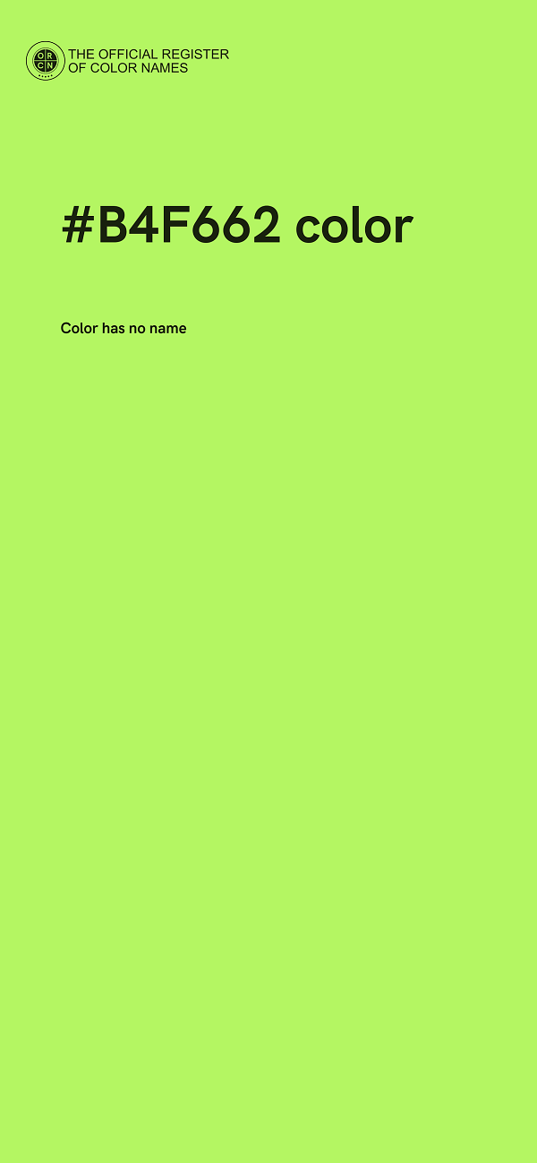 #B4F662 color image