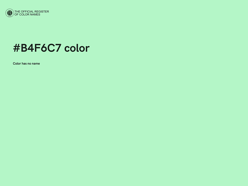 #B4F6C7 color image