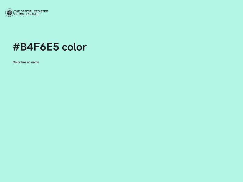 #B4F6E5 color image