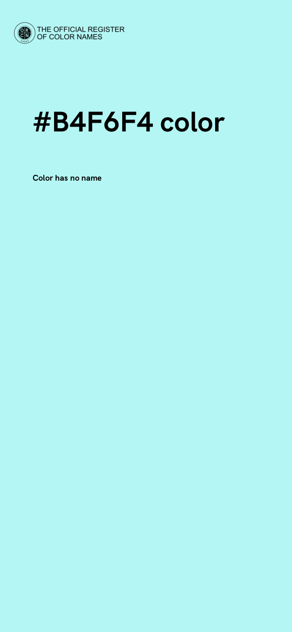 #B4F6F4 color image
