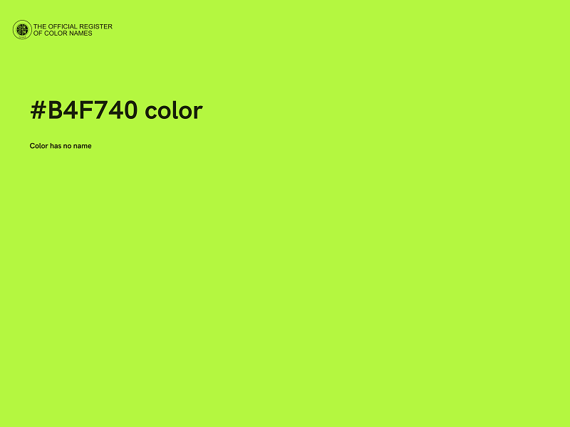 #B4F740 color image