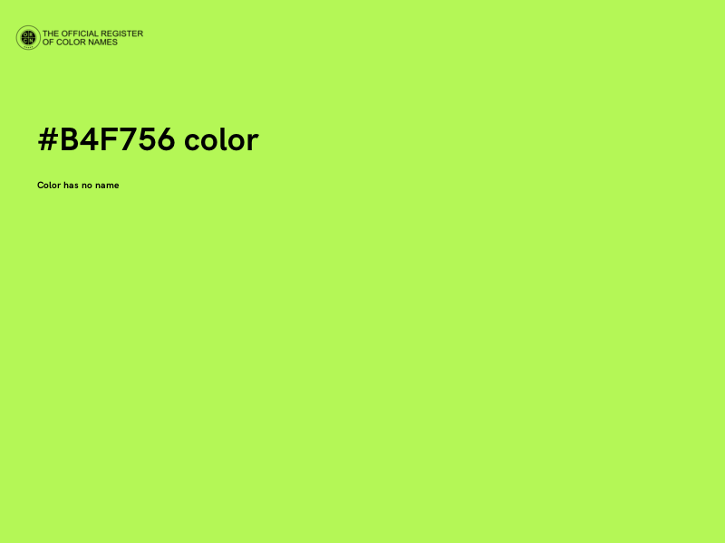 #B4F756 color image