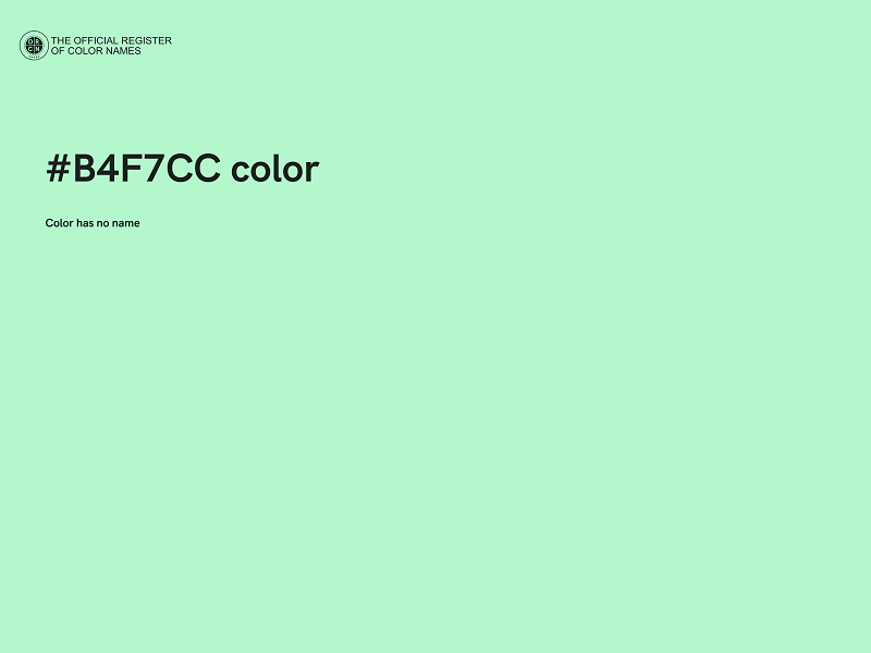 #B4F7CC color image