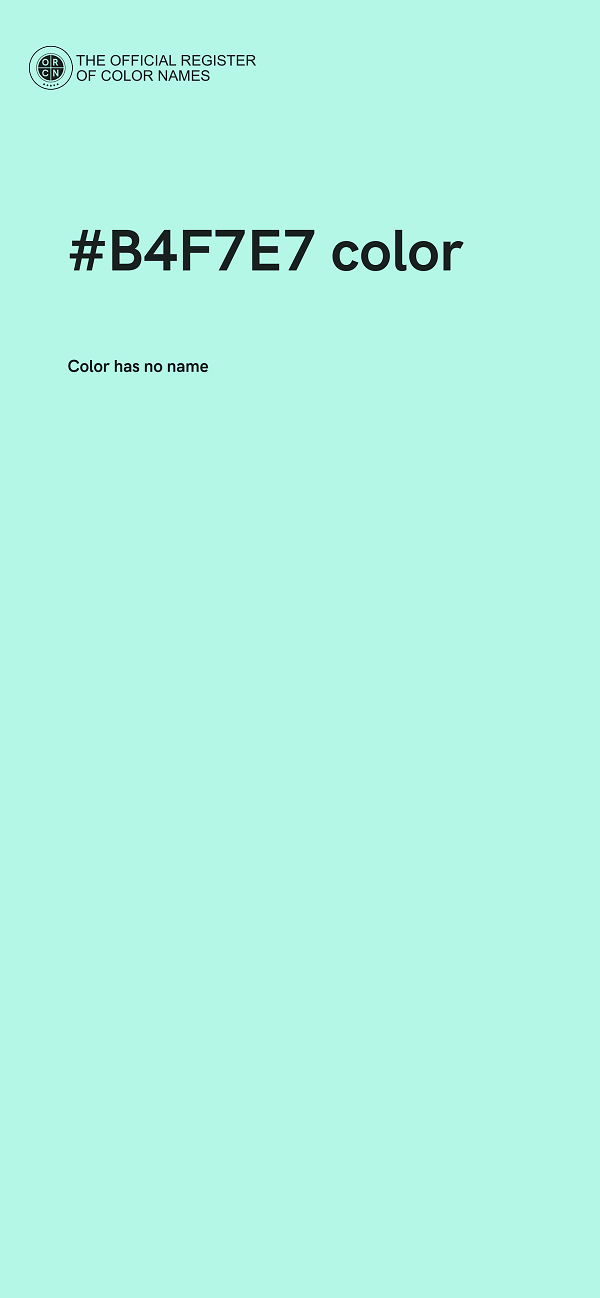 #B4F7E7 color image