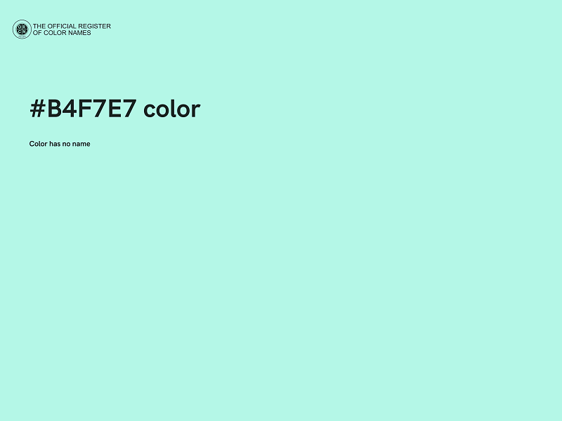 #B4F7E7 color image