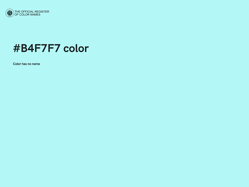 #B4F7F7 color image