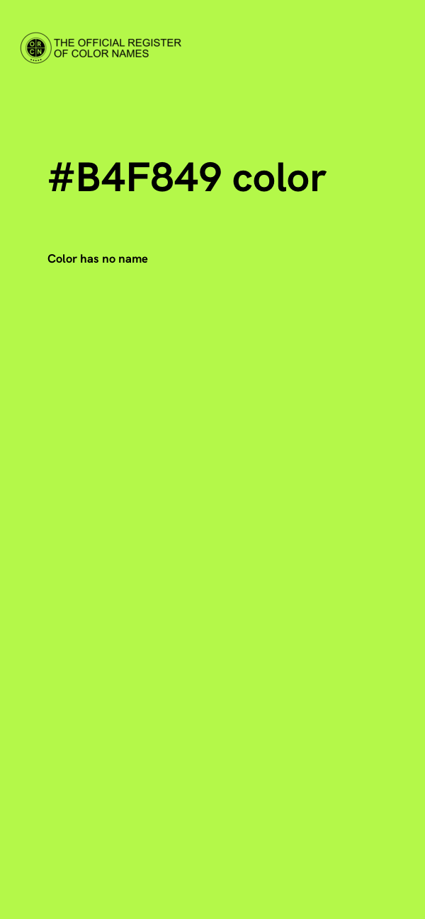 #B4F849 color image