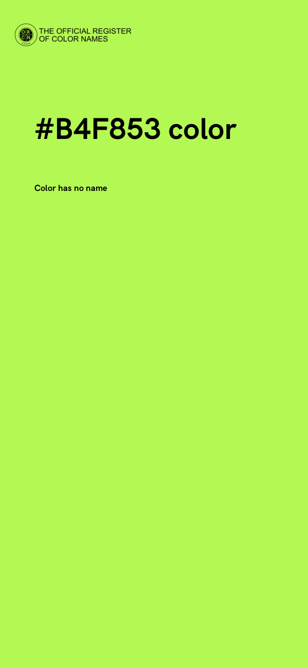 #B4F853 color image