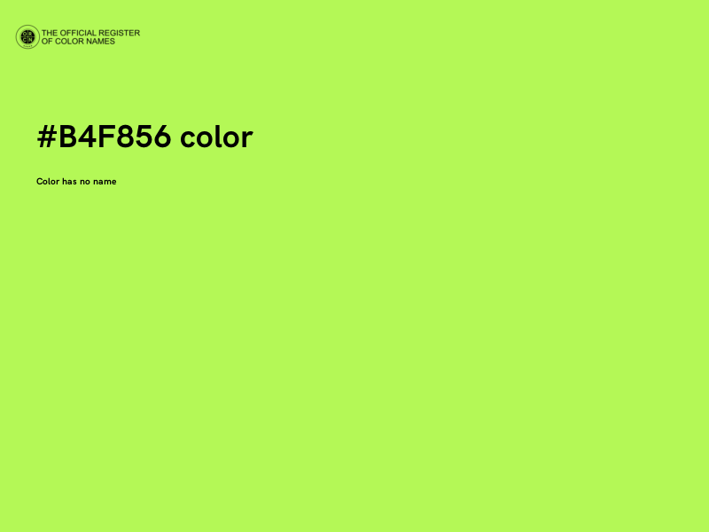 #B4F856 color image