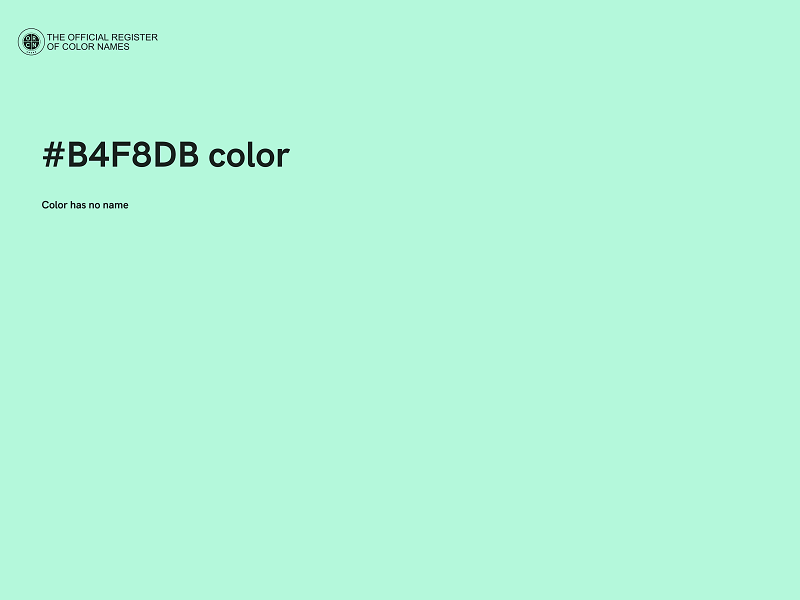 #B4F8DB color image