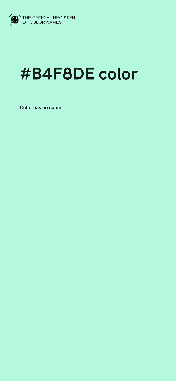 #B4F8DE color image