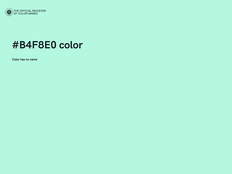 #B4F8E0 color image