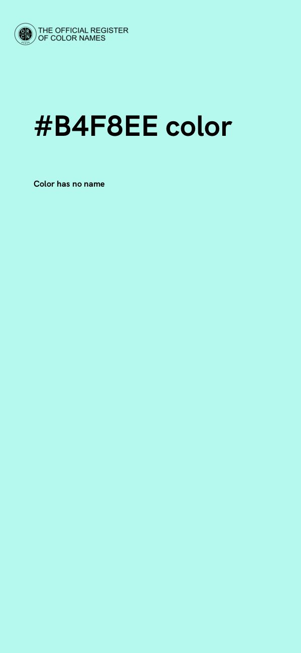 #B4F8EE color image
