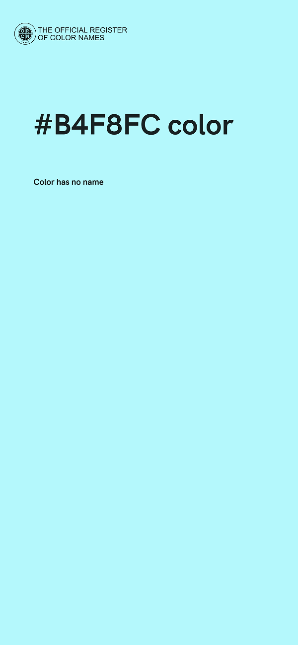 #B4F8FC color image