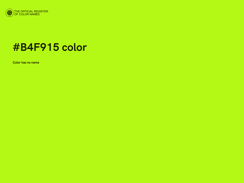 #B4F915 color image