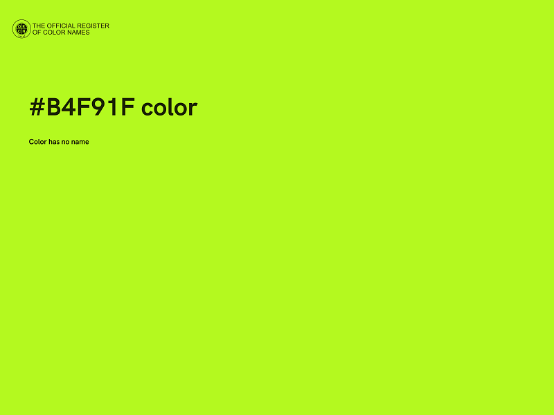 #B4F91F color image