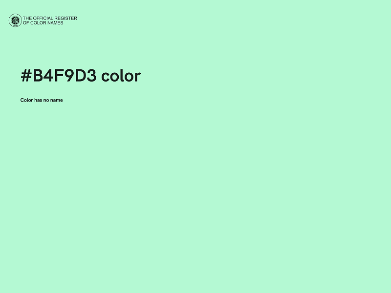 #B4F9D3 color image