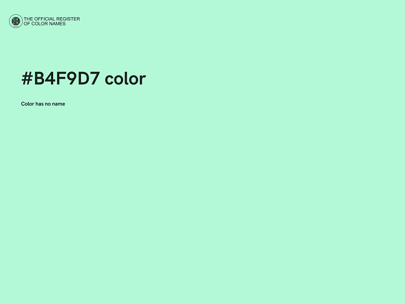 #B4F9D7 color image