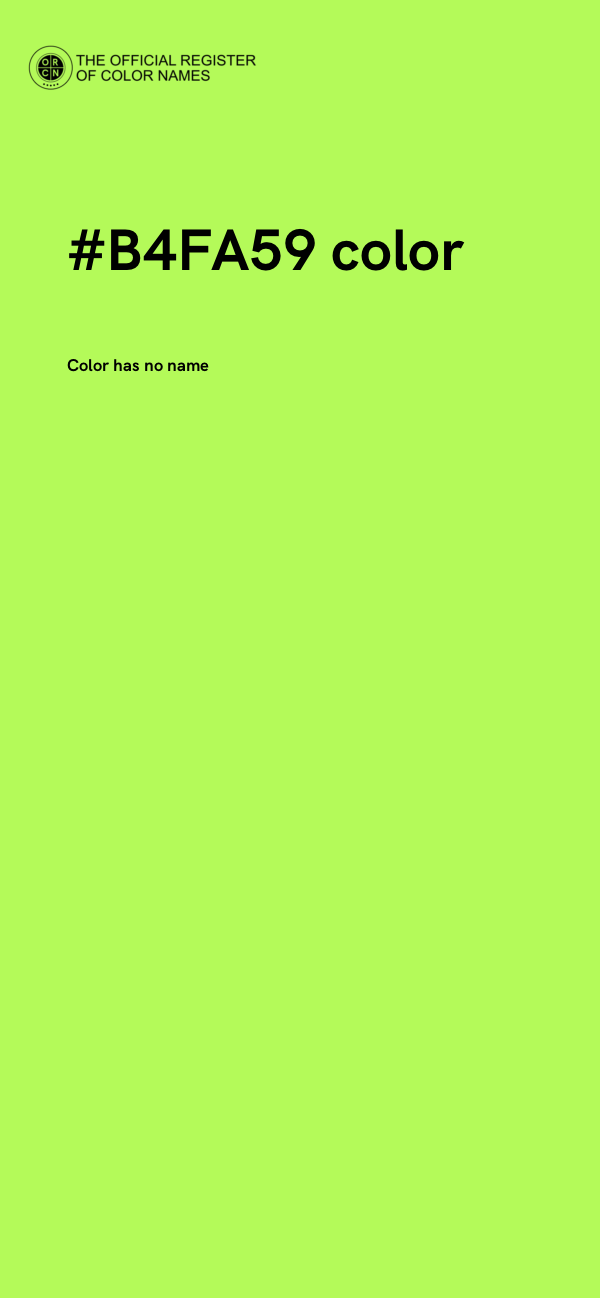 #B4FA59 color image