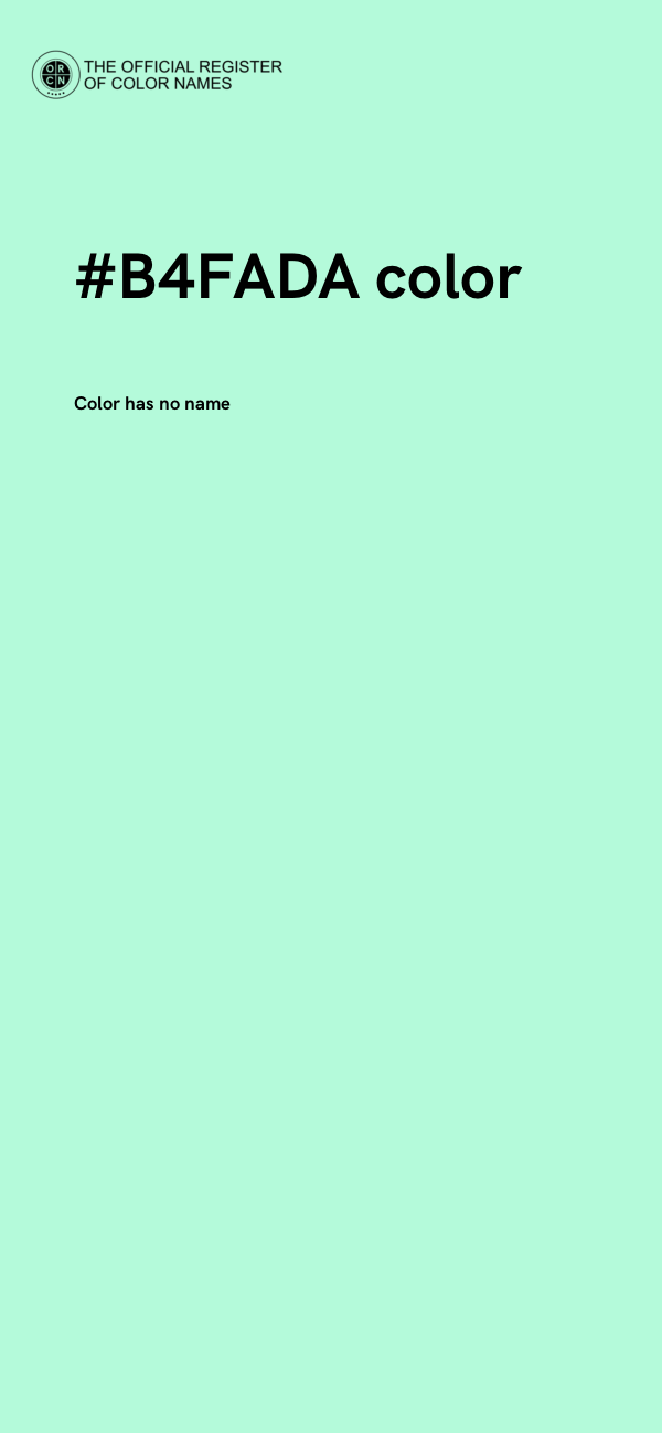 #B4FADA color image