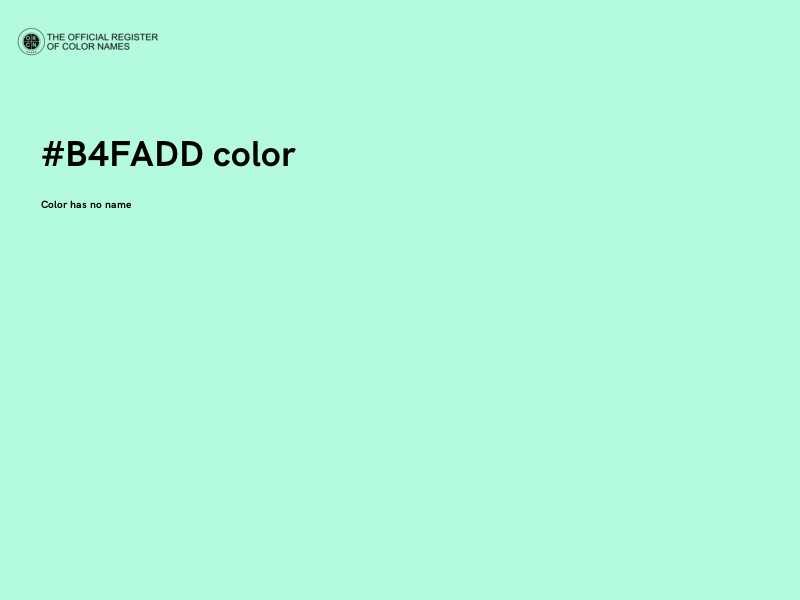 #B4FADD color image