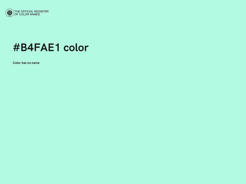 #B4FAE1 color image