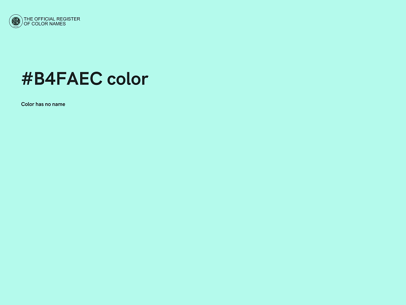#B4FAEC color image