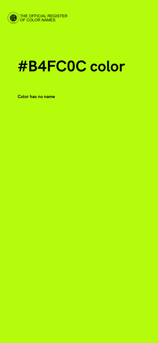 #B4FC0C color image
