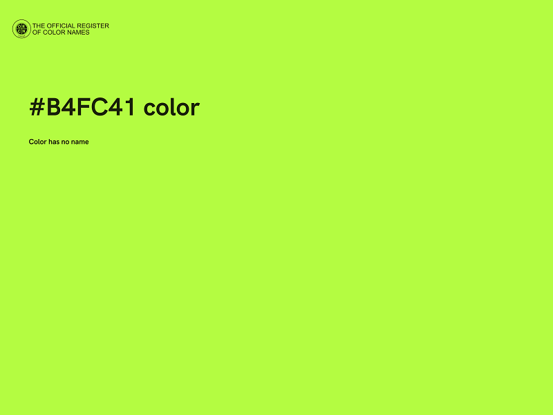 #B4FC41 color image