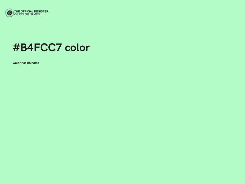 #B4FCC7 color image