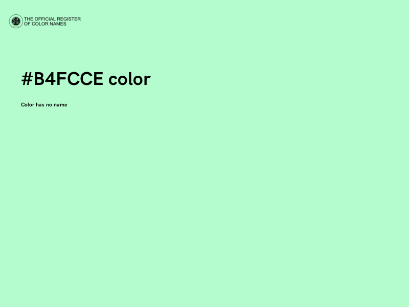 #B4FCCE color image