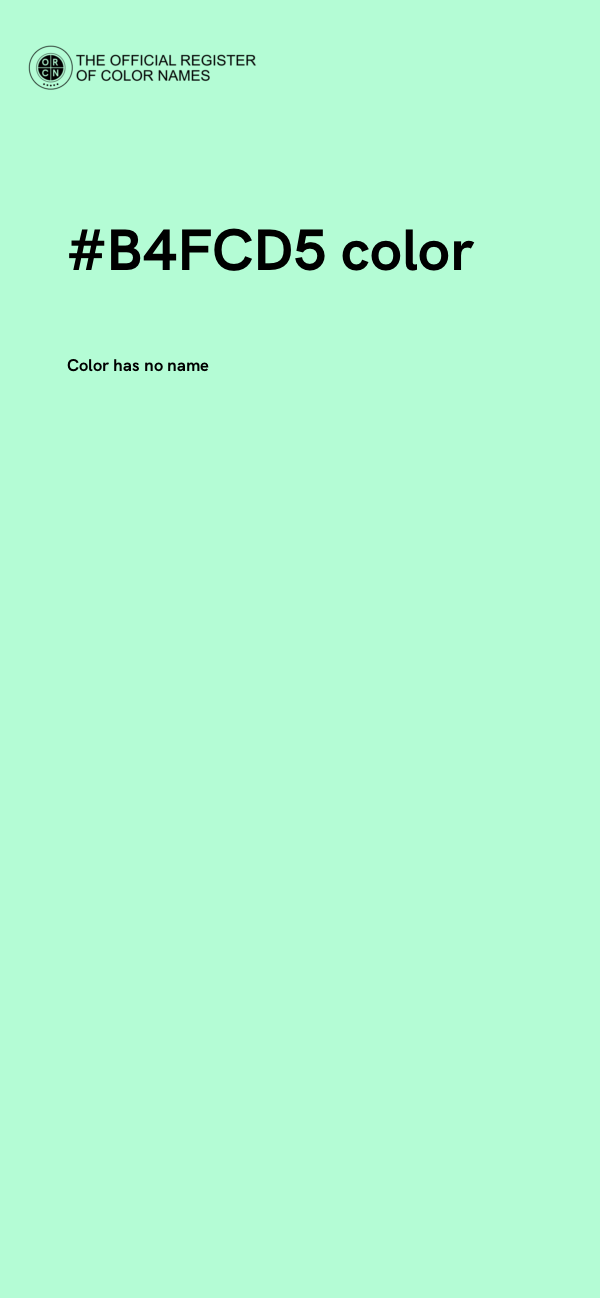 #B4FCD5 color image