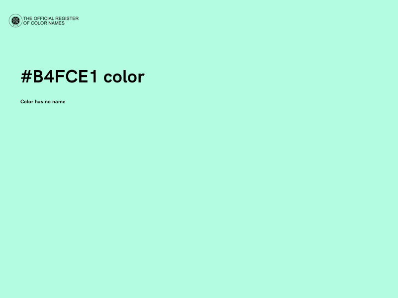 #B4FCE1 color image
