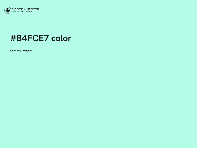 #B4FCE7 color image