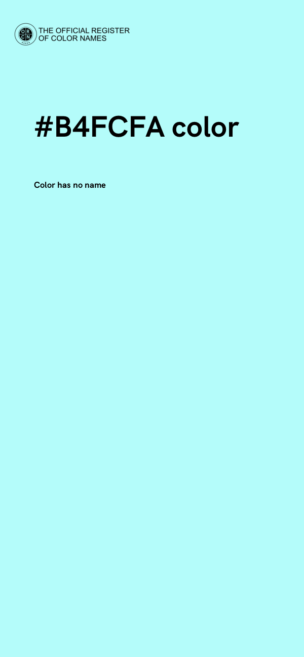 #B4FCFA color image