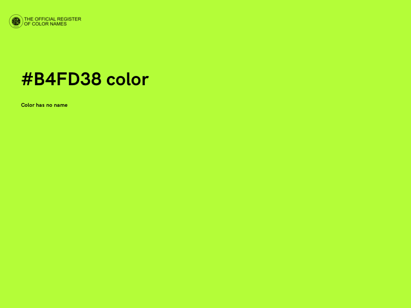 #B4FD38 color image