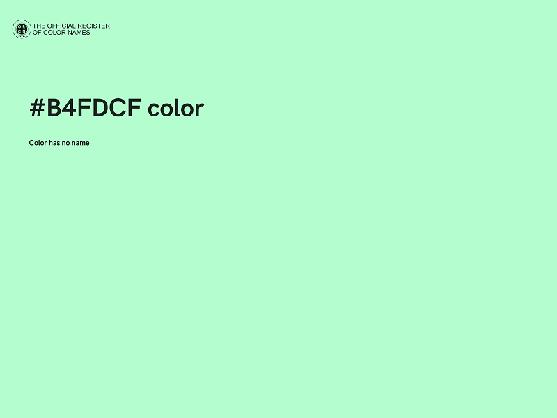 #B4FDCF color image