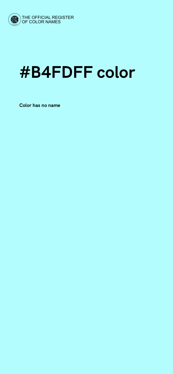 #B4FDFF color image