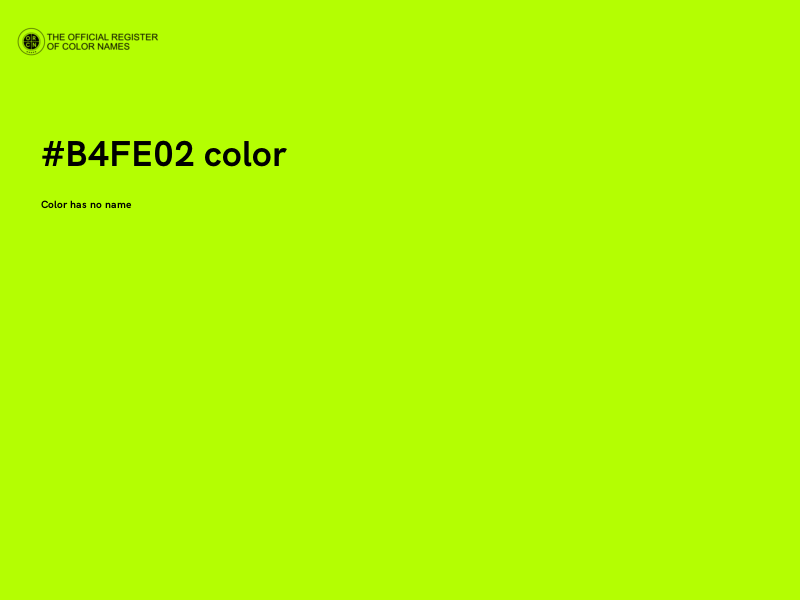 #B4FE02 color image