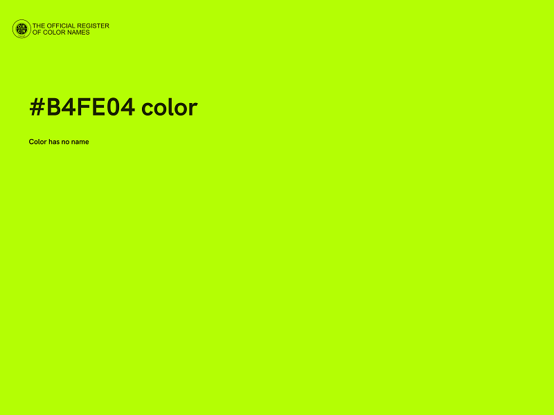 #B4FE04 color image