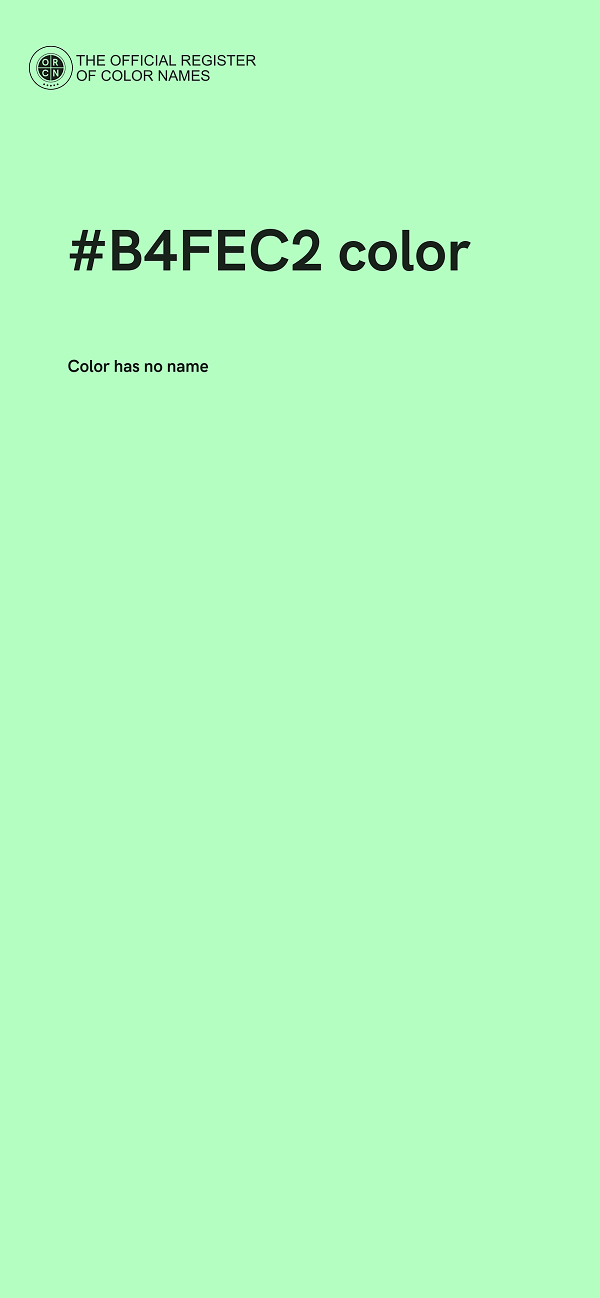 #B4FEC2 color image