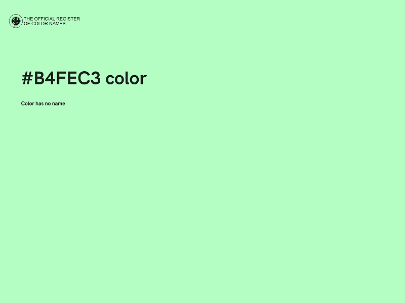 #B4FEC3 color image