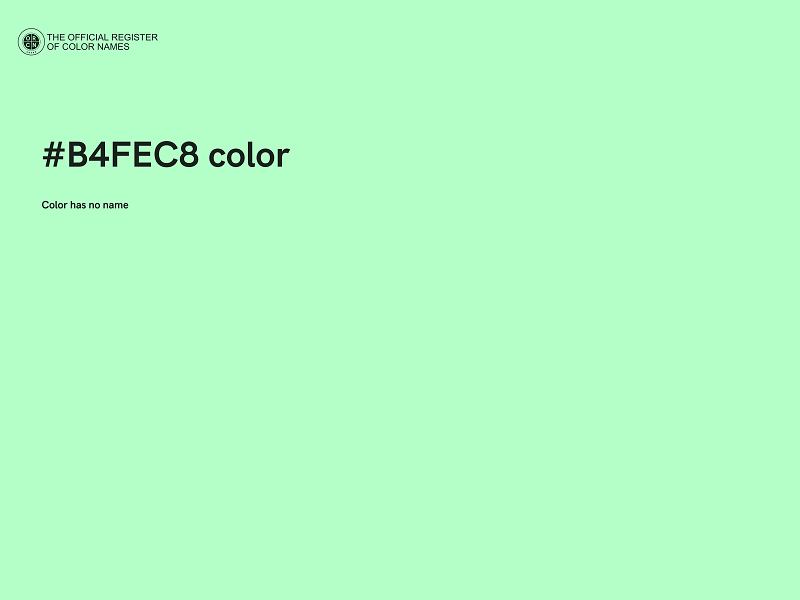 #B4FEC8 color image