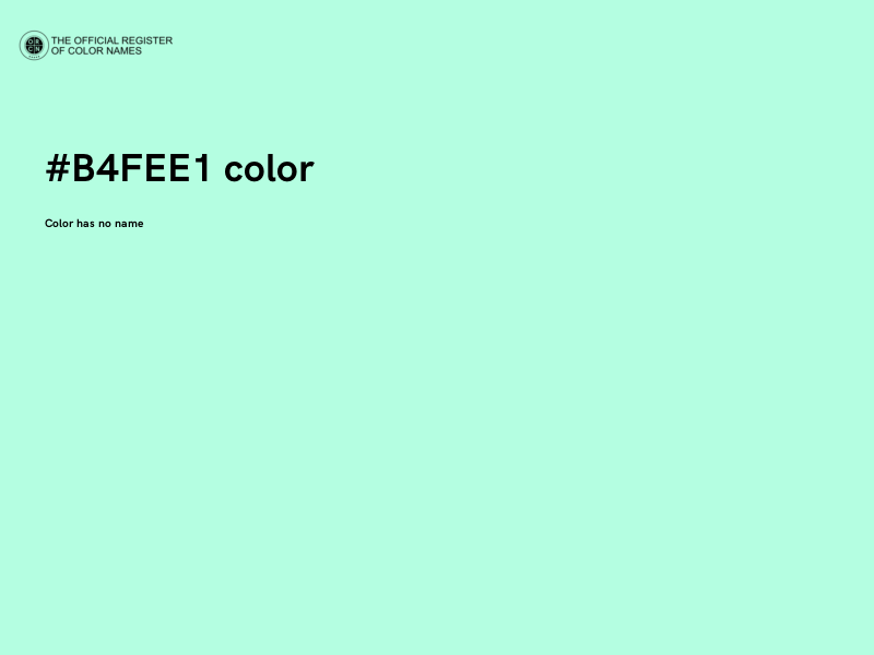 #B4FEE1 color image