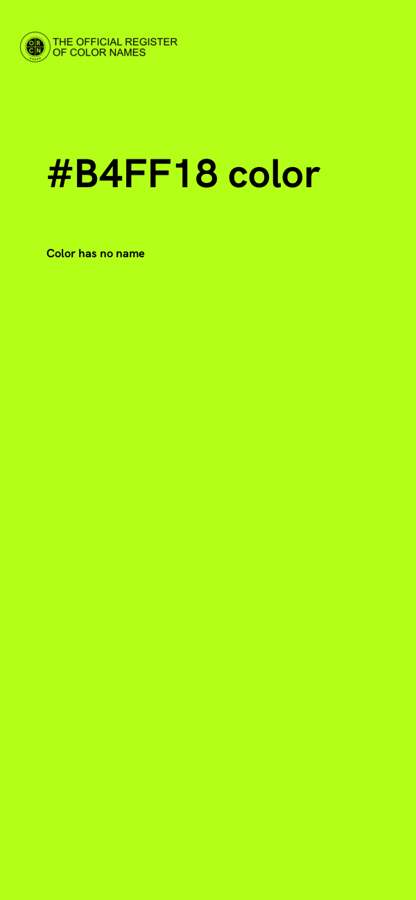 #B4FF18 color image