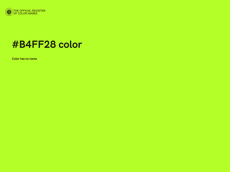 #B4FF28 color image