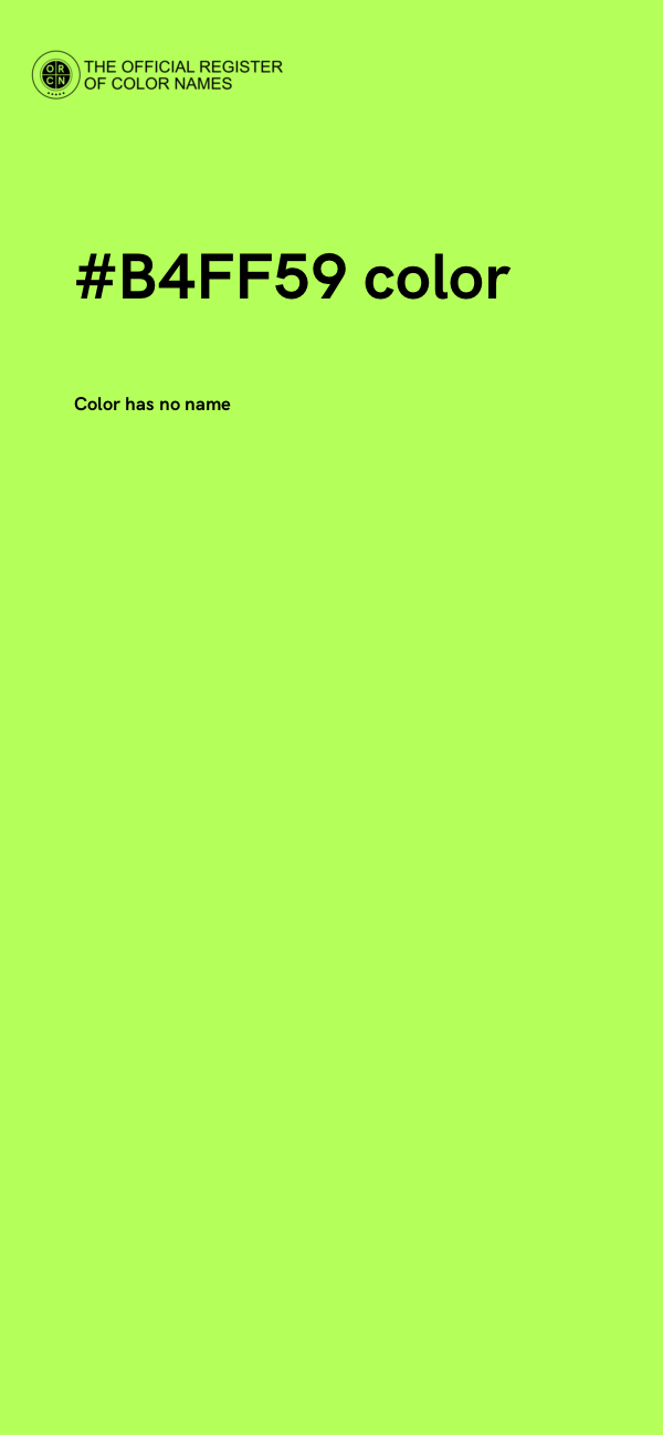 #B4FF59 color image