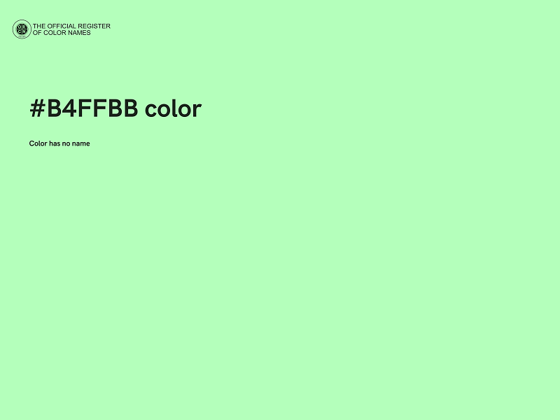 #B4FFBB color image