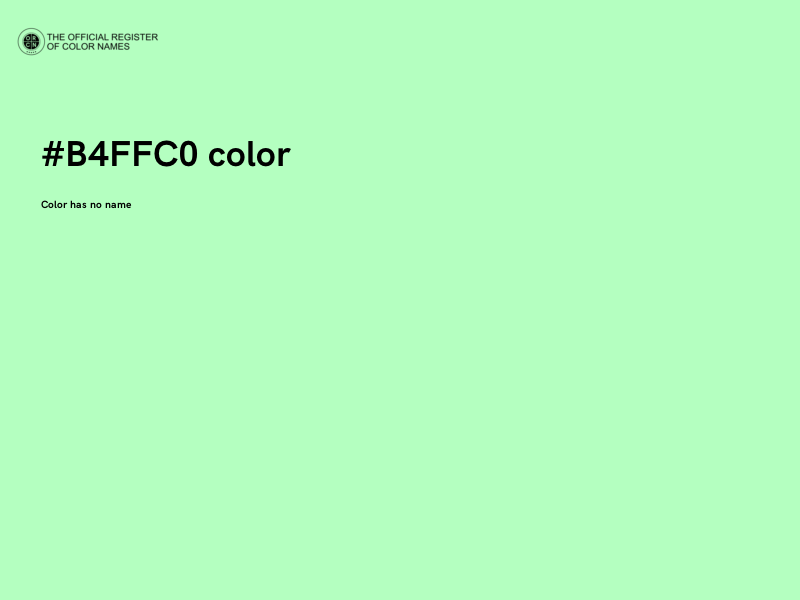 #B4FFC0 color image